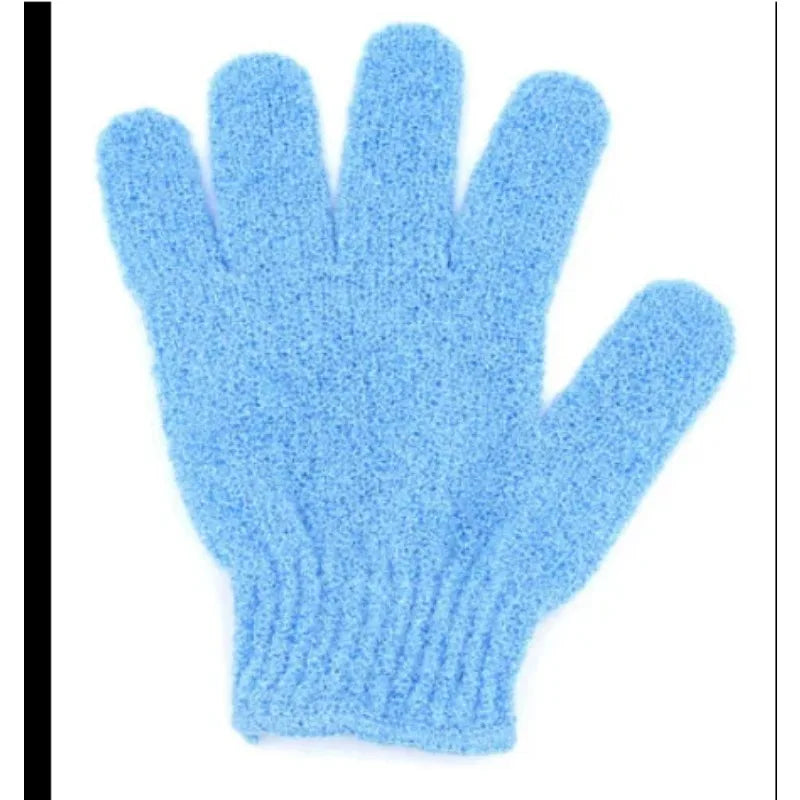 Lot de 2 gants exfoliants pour le bain, avec éponge de massage résistante pour le corps, pour laver et hydrater la peau.