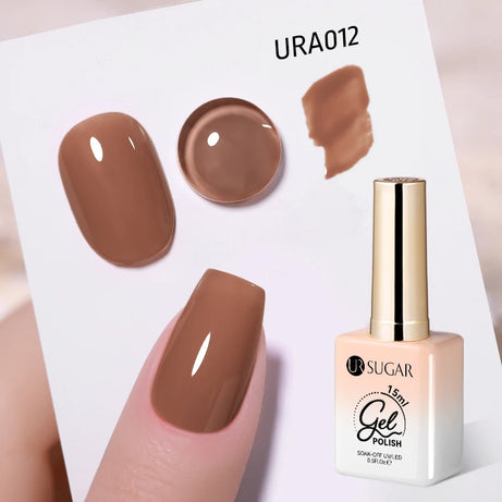 Vernis gel semi-permanent UR SUGAR 15 ml, couleur blanc laiteux translucide, effet gelée, UV, semi-permanent, pour nail art, à dissoudre. Dernière tendance.