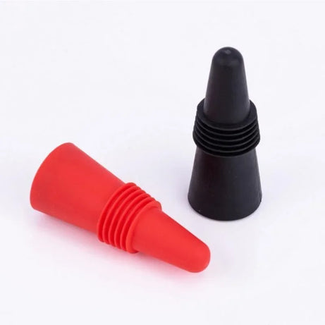 Lot de 1 bouchon en silicone pour bouteilles de vin et autres boissons, étanche, réutilisable.