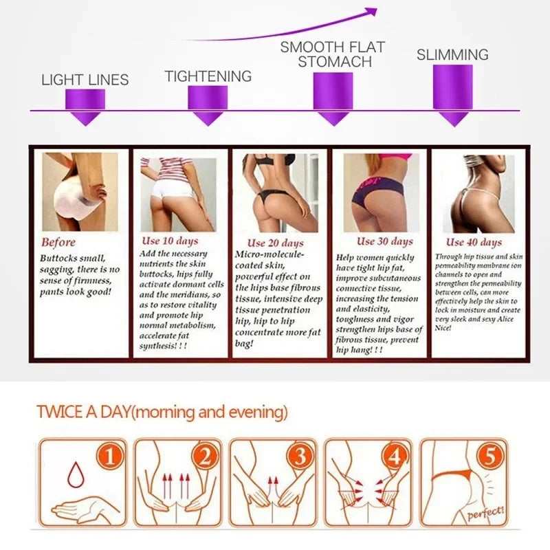 Huile essentielle pour augmenter le volume des fesses, rehausser les fesses, raffermir les hanches, repulper les seins, soins du corps sexy
