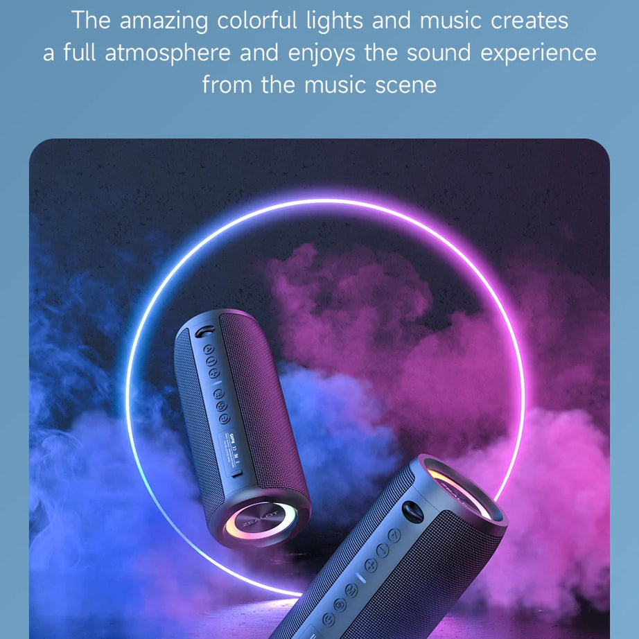 Enceinte Bluetooth haute puissance ZEALOT-S51PRO 40 W, basses stéréo 3D, portable et étanche IPX5, compatible TWS.
