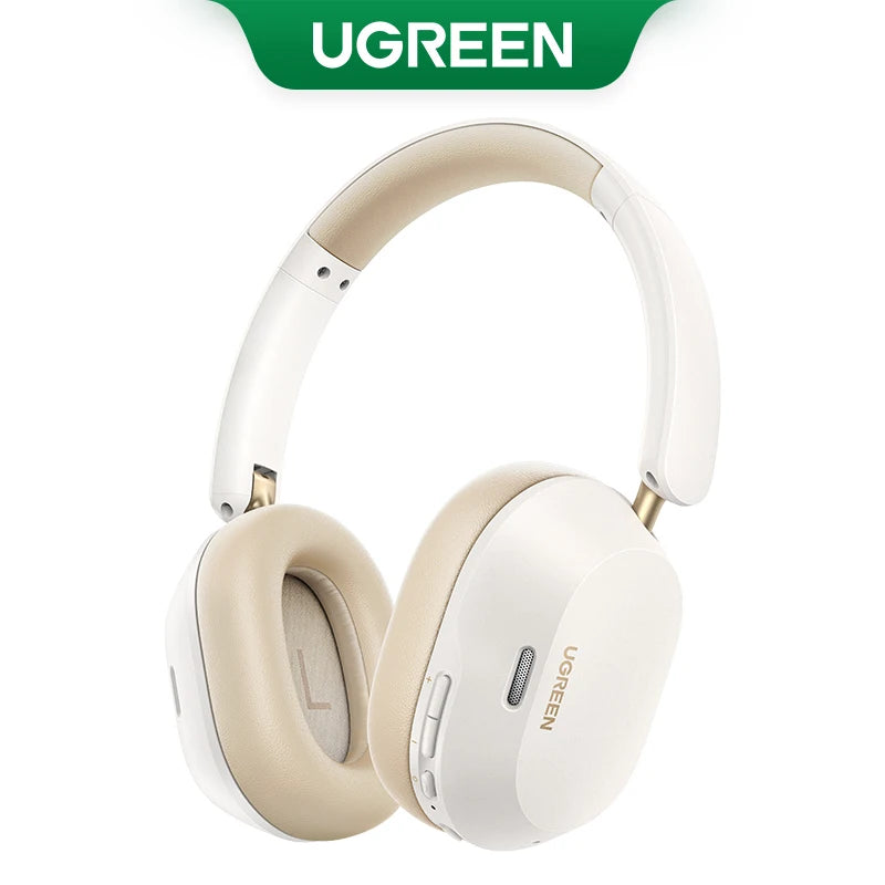 Écouteurs sans fil Bluetooth UGREEN Max5c avec réduction de bruit active ANC 43 dB, audio spatial haute résolution LDAC 75 Hz.