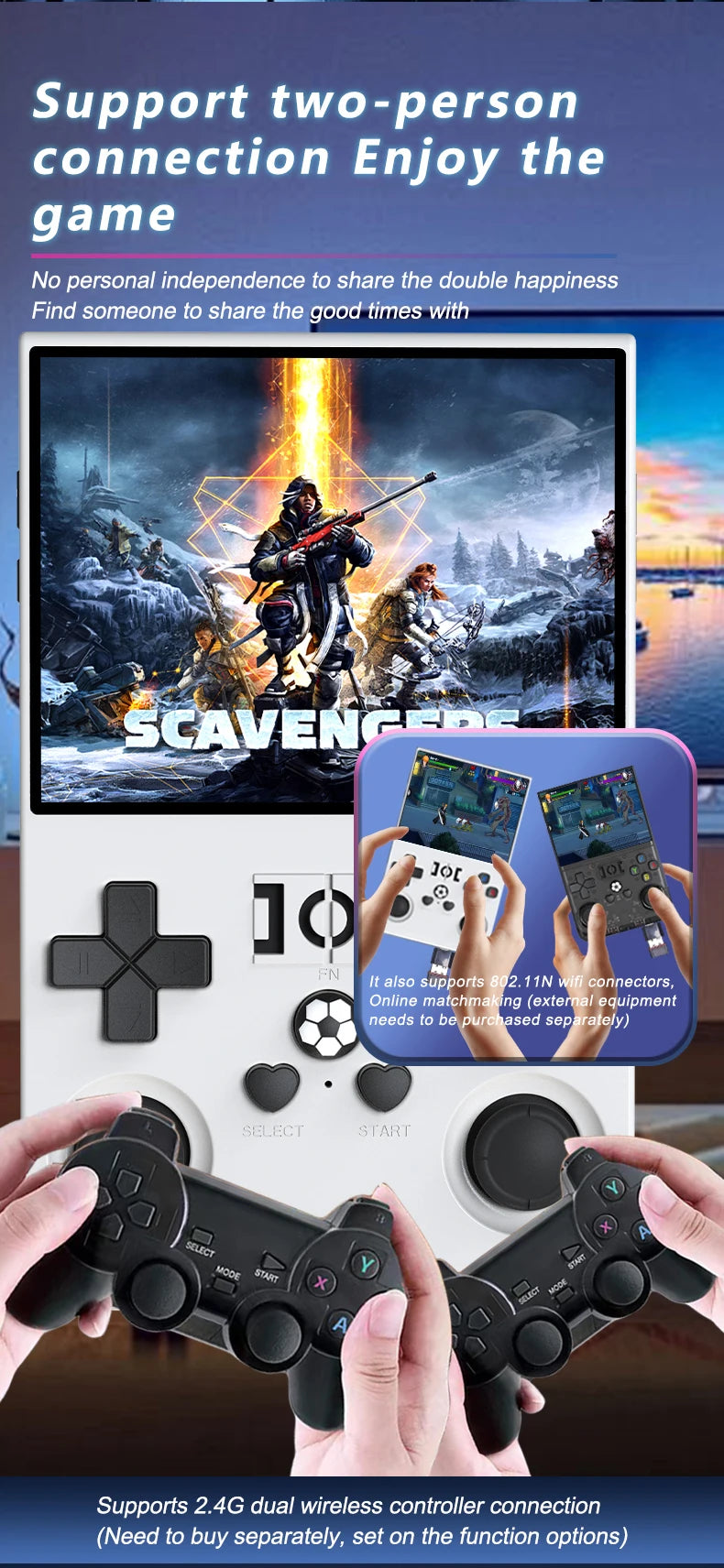 Console de jeux vidéo portable rétro R36 PRO (Open Source) sous Linux, écran IPS 3,5 pouces, 128 Go de stockage, jeux R36S