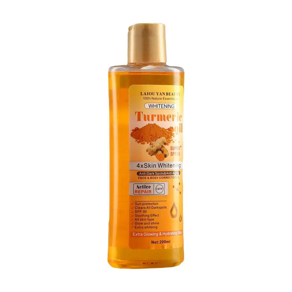 Huile essentielle de curcuma et de gingembre (200 ml) - Soin hydratant intense - Sérum visage nourrissant et lissant