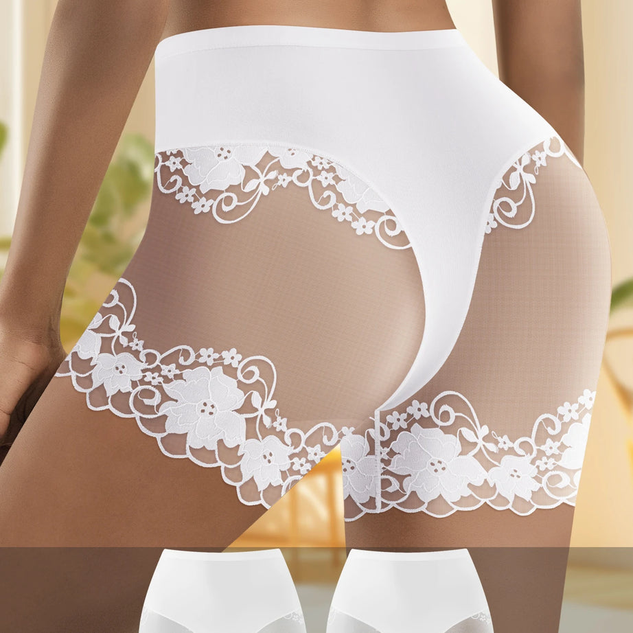 Lot de 2 culottes shorty transparentes pour femmes - Confortables, taille mi-haute, respirantes, ne roulent pas, idéales pour les soirées en amoureux et au quotidien