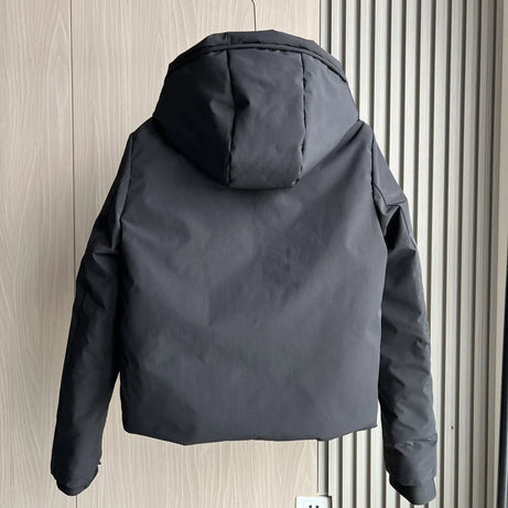 ETJ Automne/Hiver 2025 Nouvelle veste courte femme en coton épais chaud et imperméable à capuche, imitation coupe-vent, manteau d'extérieur 4749703