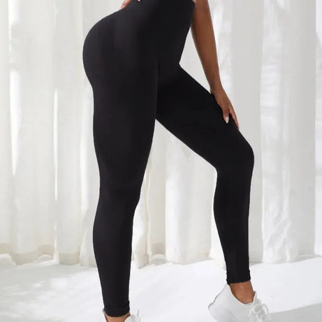 Pantalon de sport pour femme, legging de fitness et de yoga sans coutures, taille haute extensible, sans coutures.