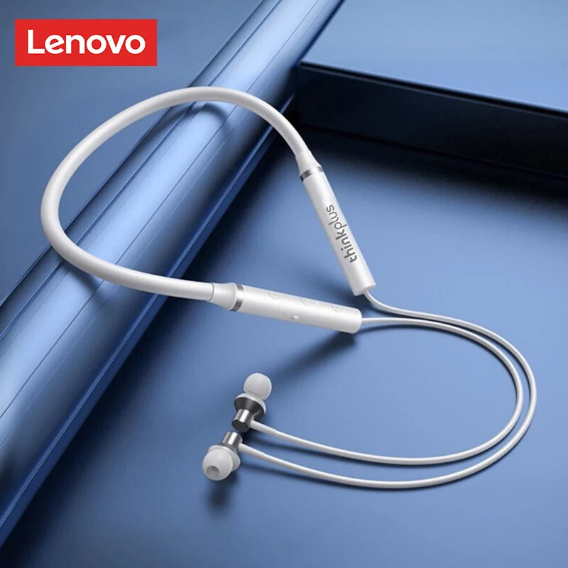 Auriculares Bluetooth Lenovo HE05X 100% originales, resistentes al agua, con sonido HIFI, banda magnética para el cuello y diseño deportivo.