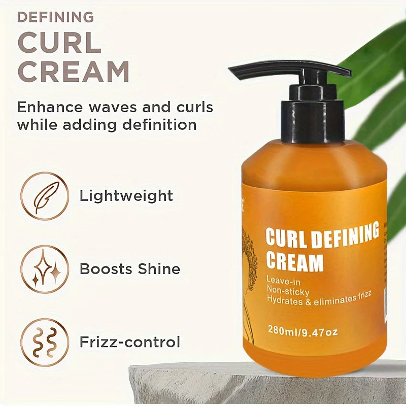 Crème définissante de boucles GZE à l'huile d'argan pour cheveux ondulés et bouclés. Soin hydratant et revitalisant en profondeur pour des cheveux brillants et souples.