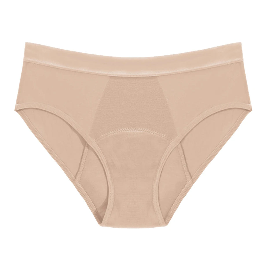 Culottes menstruelles respirantes, 4 couches, anti-fuites, en fibre de bambou, pour flux abondant, absorption rapide.