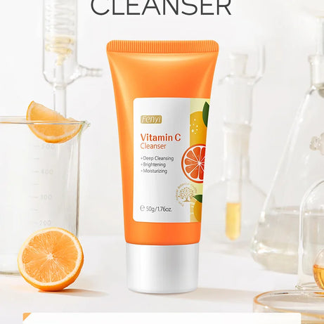 Nettoyant visage à la vitamine C, nettoyant en profondeur, hydratant, éliminateur de points noirs, soin du visage, mousse nettoyante, soin de la peau