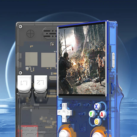Nouvelle console de jeux portable ultra rétro R36, écran 4 pouces, système Linux open-source, 128 Go, lecteur vidéo portable.