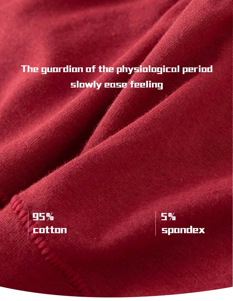 Lot de 3 culottes menstruelles pour femmes, anti-fuites, en coton, absorbantes, physiologiques, pour les règles.