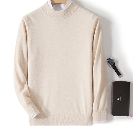 Pull 100 % laine mérinos pour femme, grande taille jusqu'à 5XL, col demi-lune, maille ample, manches longues, finitions cachemire.
