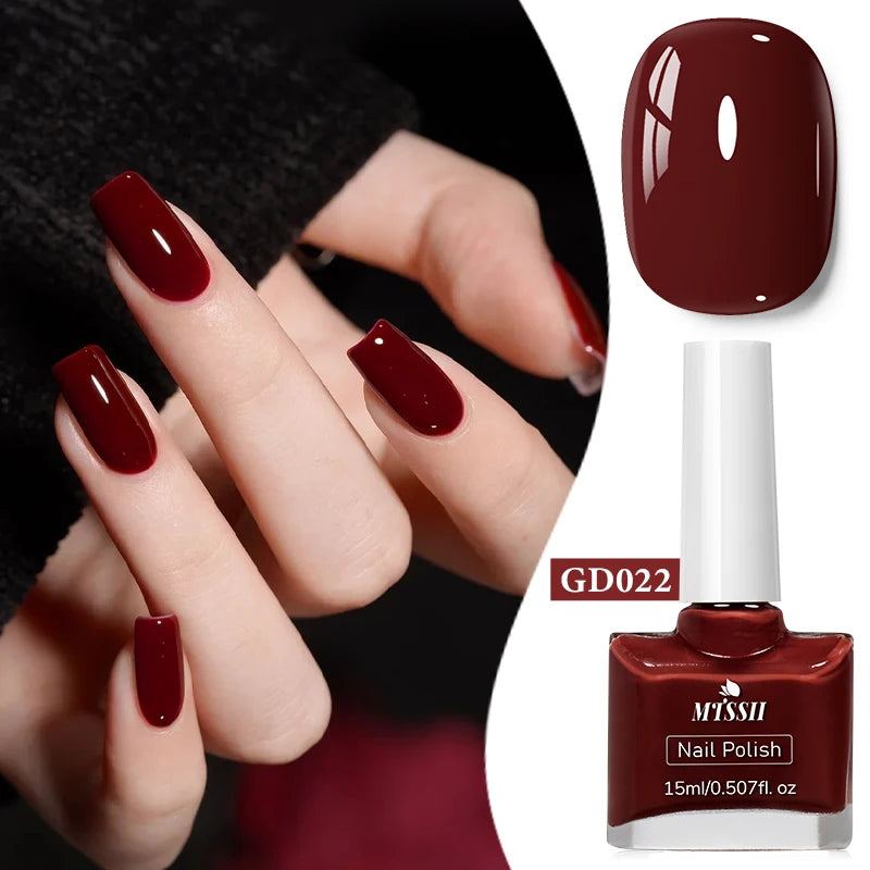 15ml Water-Based Nail Polish 40 Colors Long Lasting Quick Drying No Need of Lamp to Cure Nail Supplies Vernis for Nails Manicure