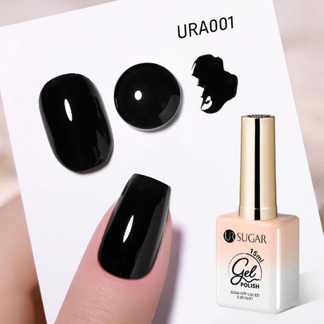 Vernis gel semi-permanent UR SUGAR 15 ml, couleur blanc laiteux translucide, effet gelée, UV, semi-permanent, pour nail art, à dissoudre. Dernière tendance.