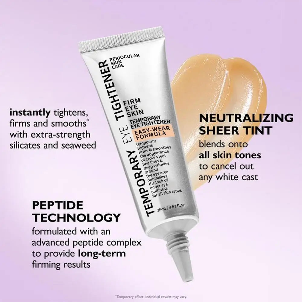 Crème contour des yeux raffermissante instantanée. Crème tenseuse et décongestionnante pour le contour des yeux. Lisse les ridules et atténue les poches et les cernes.