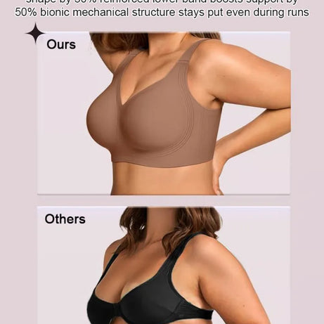 Soutien-gorge push-up sans armatures, sous-vêtements confortables et sans coutures pour femme, doux, respirant et hypoallergénique, sans armatures, idéal au quotidien.