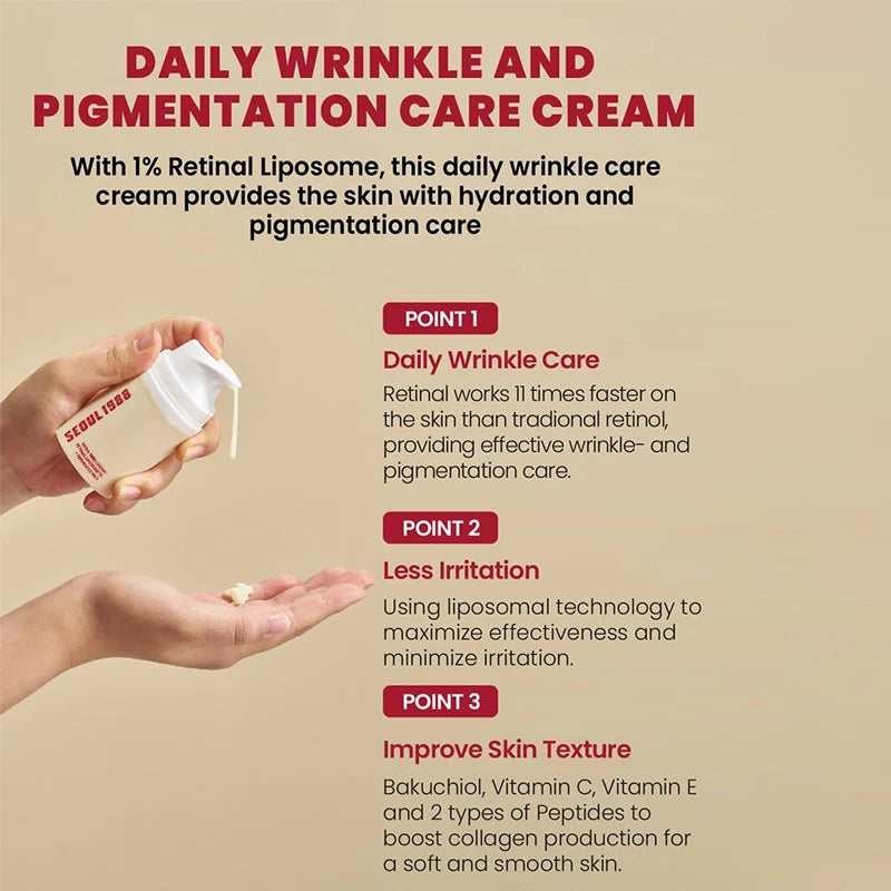 Women's Retinol Eye Cream Series Serum Lightening Dark Circles Lifting And Firming Skin Anti Aging Eye Repair Seoul 1988 Product