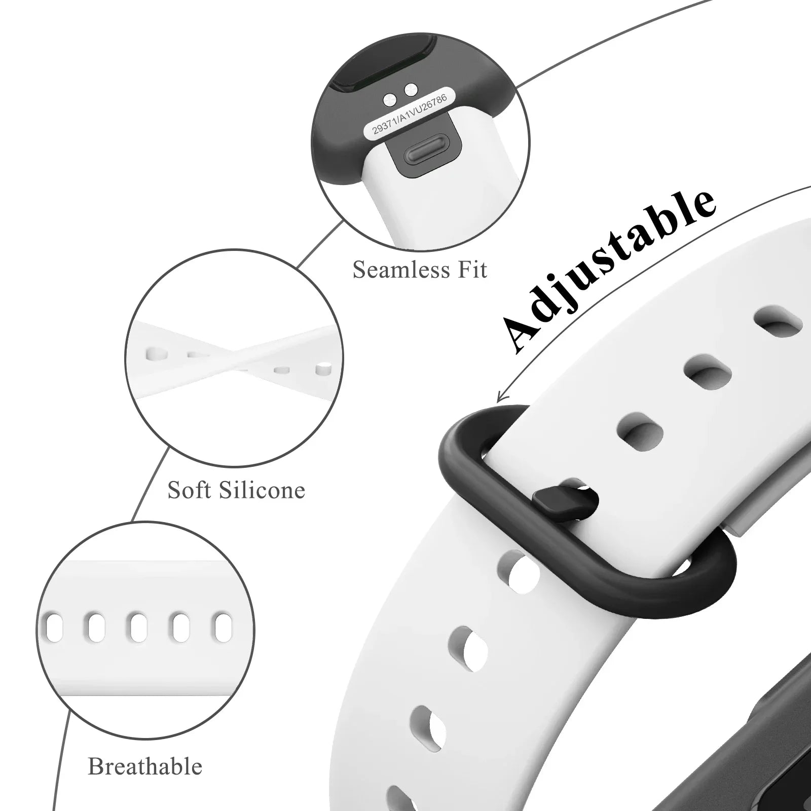 Bracelet en silicone pour montre connectée Xiaomi Watch Lite/Redmi Watch Lite / Bracelet pour montre connectée Xiaomi Mi Watch 2 Lite/Redmi Watch 2 Lite