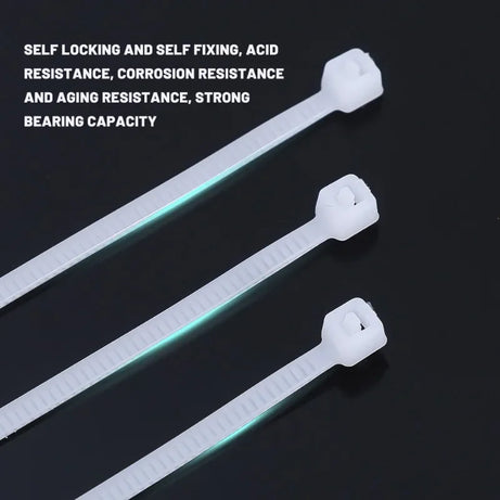 Nylon Cable Ties Self-Locking Zip Ties 100-1000pcs