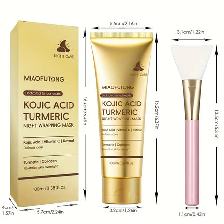 Masque peeling au collagène, Masque enveloppant au collagène et à la biotine jour et nuit, Hydratation intense, Crème masque de nuit.