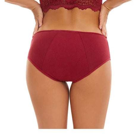 Lot de 3 culottes menstruelles pour femmes, anti-fuites, en coton, absorbantes, physiologiques, pour les règles.