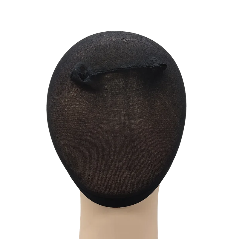 2 unidades/bolsa Gorro de peluca de media superior Red para pelucas de cabello tejido Redes para pelucas de cabello negro Marrón Gorro de peluca de malla elástica para hacer pelucas