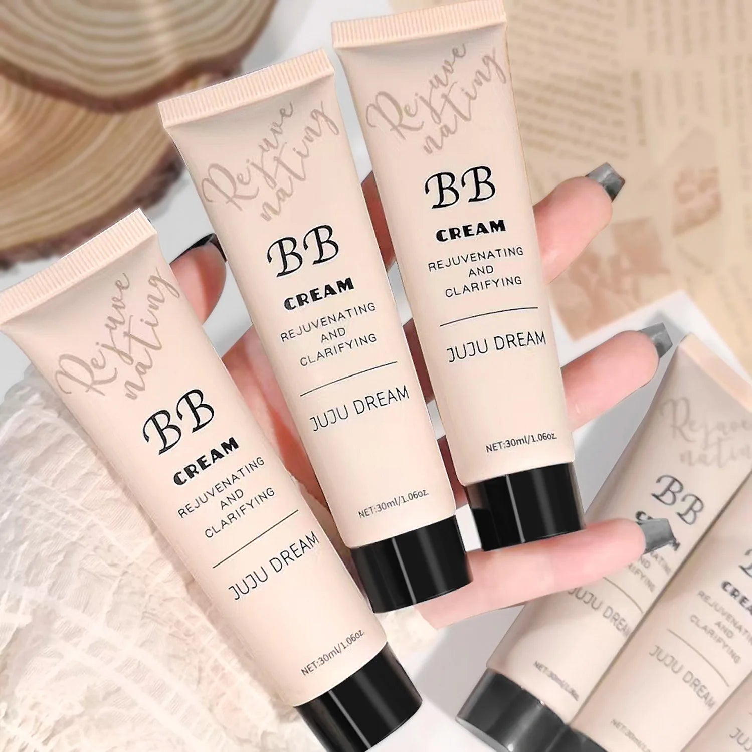 Crème BB, crème isolante, fond de teint liquide, hydratant, régulateur de sébum, maquillage longue tenue, lait, peau sèche, sans poudre
