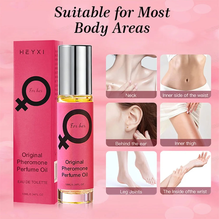 Parfum à bille Rose Red pour femme, longue tenue, floral, frais et naturel, idéal pour un rendez-vous ou comme cadeau de Noël.