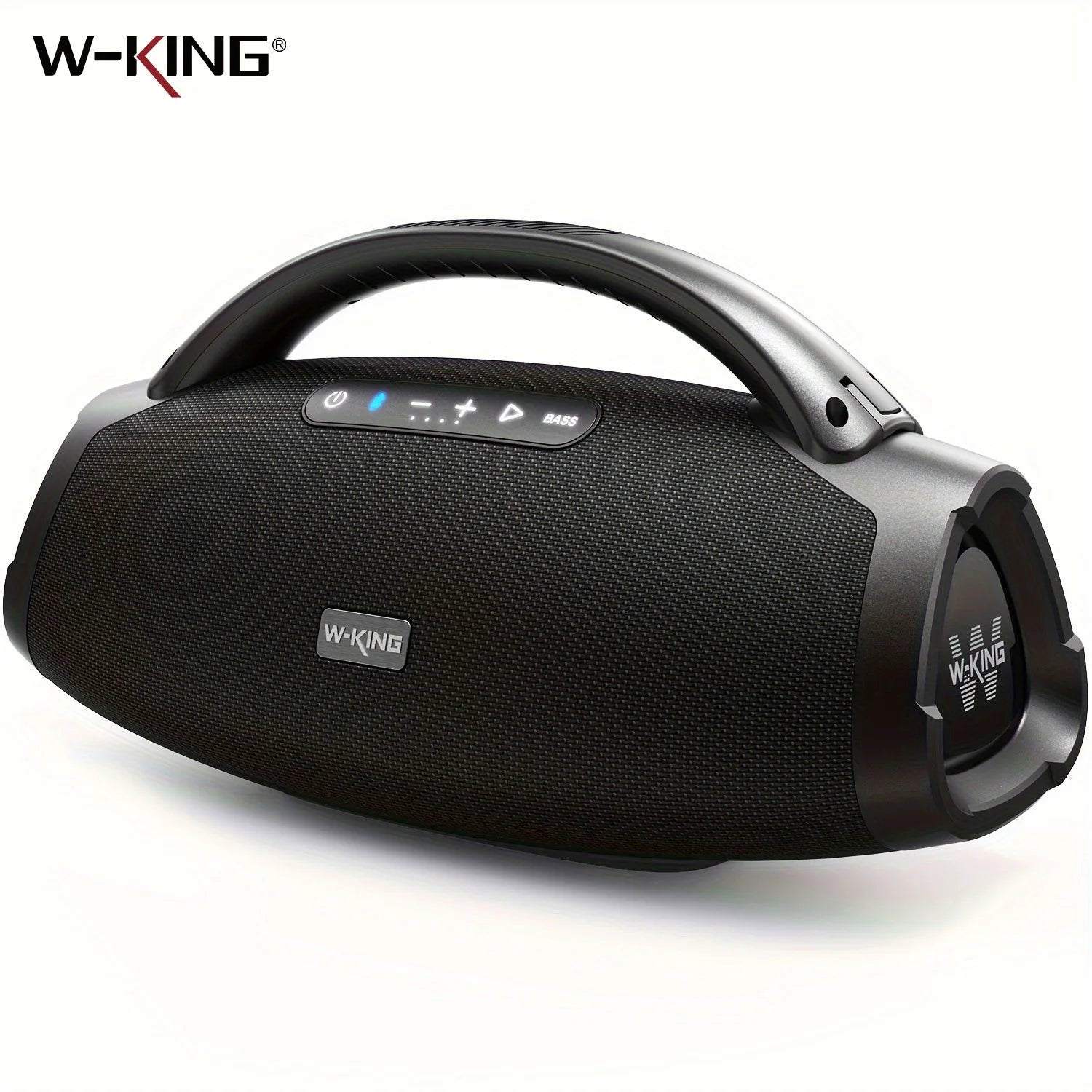 Enceinte Bluetooth portable W-KING 200 W RMS, boombox de fête aux basses puissantes, enceinte étanche IPX7, grande enceinte puissante pour l'extérieur