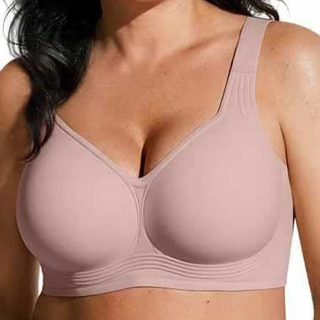 Soutien-gorge push-up sans armatures, sous-vêtements confortables et sans coutures pour femme, doux, respirant et hypoallergénique, sans armatures, idéal au quotidien.