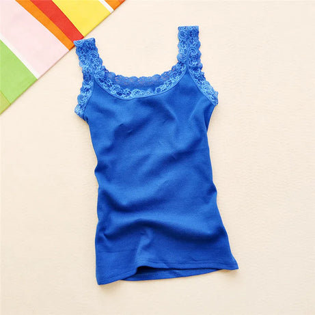 Débardeur d'été noir sans manches pour femme, avec haut en dentelle et intérieur rouge, style camisole en dentelle, sous-vêtements amples, vêtements pour femmes, gilet