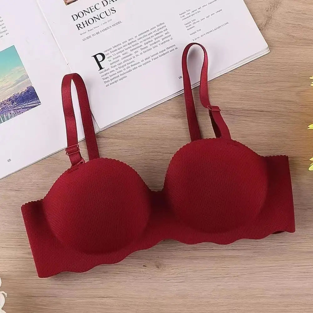 Sexy Comfort One-piece Underwear Adjustable Candy Color Pushup Bra Anti-sagging Lifting Push Up Bras Women