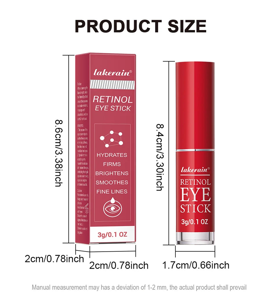 Crema de ojos con retinol para aclarar ojeras y reafirmar la piel. Sérum reparador instantáneo para el contorno de ojos para mujeres. Cuidado de los ojos femeninos.