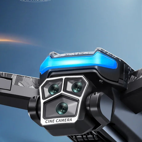 Véritable quadricoptère RC pliable A14 Pro Max GPS Brushless 8K avec trois caméras, détection d'obstacles et écran, pour une portée optimale.