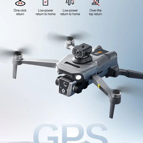 Nouveau drone K19 MAX GPS professionnel avec caméra 8K, vol FPV aérien, évitement d'obstacles, télécommande grand écran et drone pliable