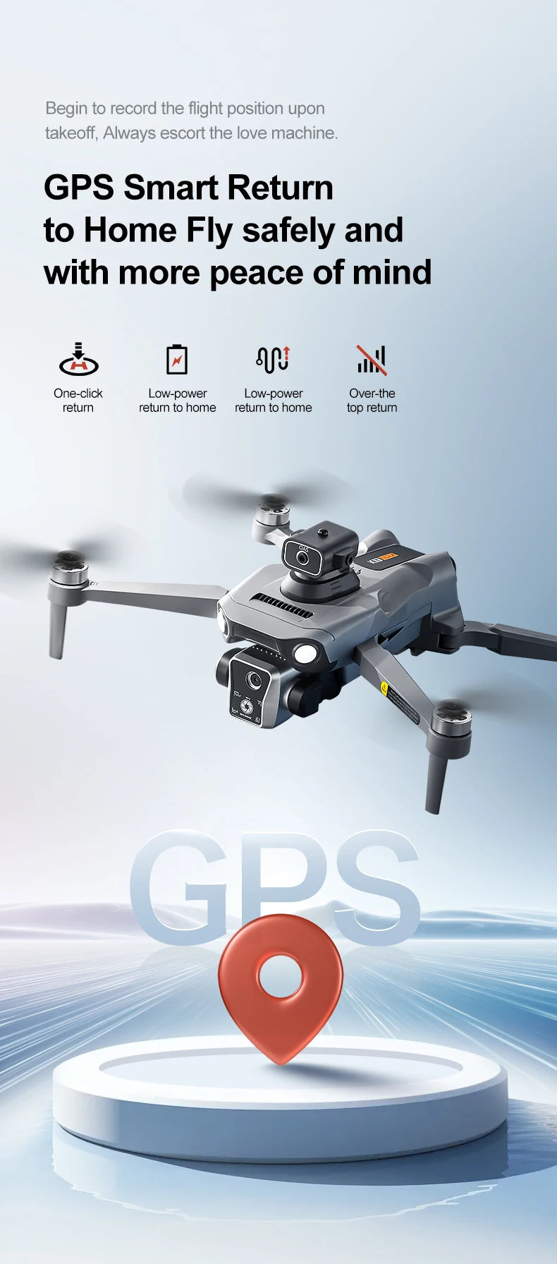 Nouveau drone K19 MAX GPS professionnel avec caméra 8K, vol FPV aérien, évitement d'obstacles, télécommande grand écran et drone pliable