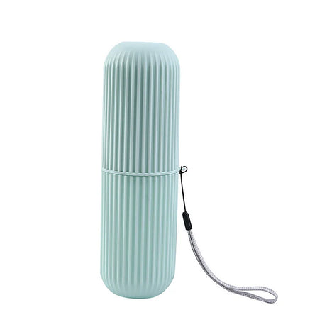 Étui de rangement portable pour brosse à dents et dentifrice, idéal pour les voyages et le camping. Protège votre brosse à dents et votre dentifrice de la saleté et des dommages.