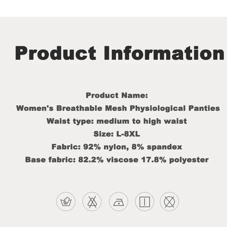 Lot de 2 culottes physiologiques pour femmes, culottes menstruelles anti-fuites, taille mi-haute, en soie glacée.