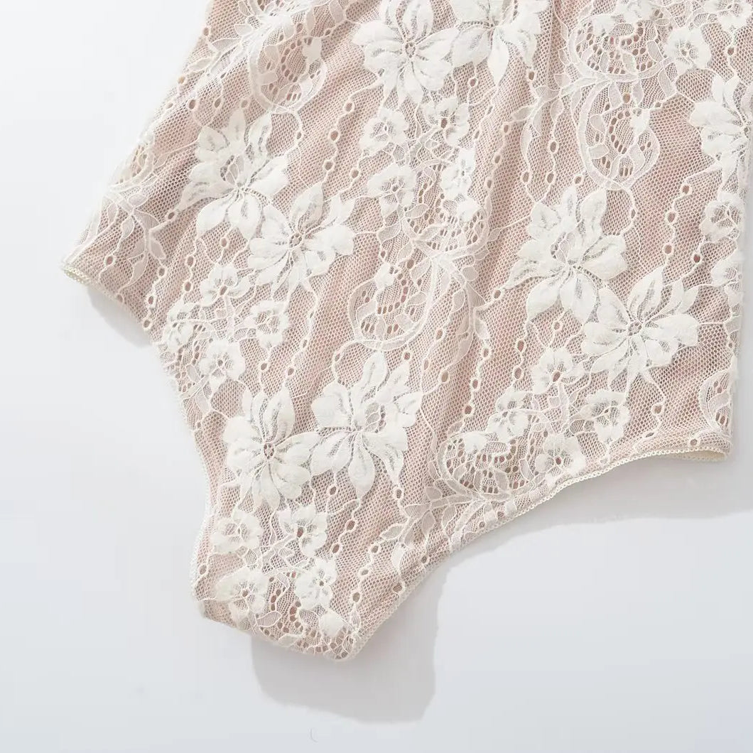 Body sexy transparente de encaje con forro, sin espalda, con tirantes finos, mono corto ajustado para mujer, monos ajustados, enterizos.