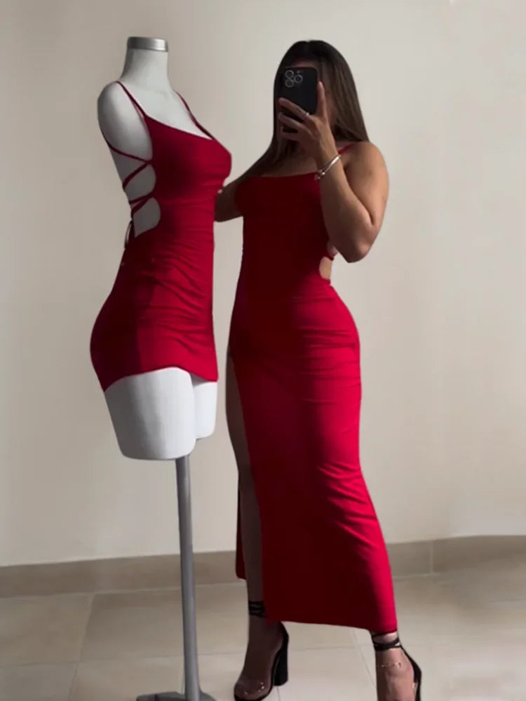 Robe d'été explosive 2025, ultra-sensible, dos nu, style Spice Girl, robe taille basse