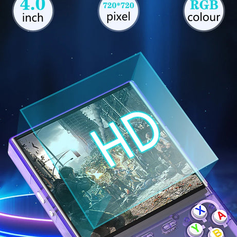 Nouvelle console de jeux portable ultra rétro R36, écran 4 pouces, système Linux open-source, 128 Go, lecteur vidéo portable.