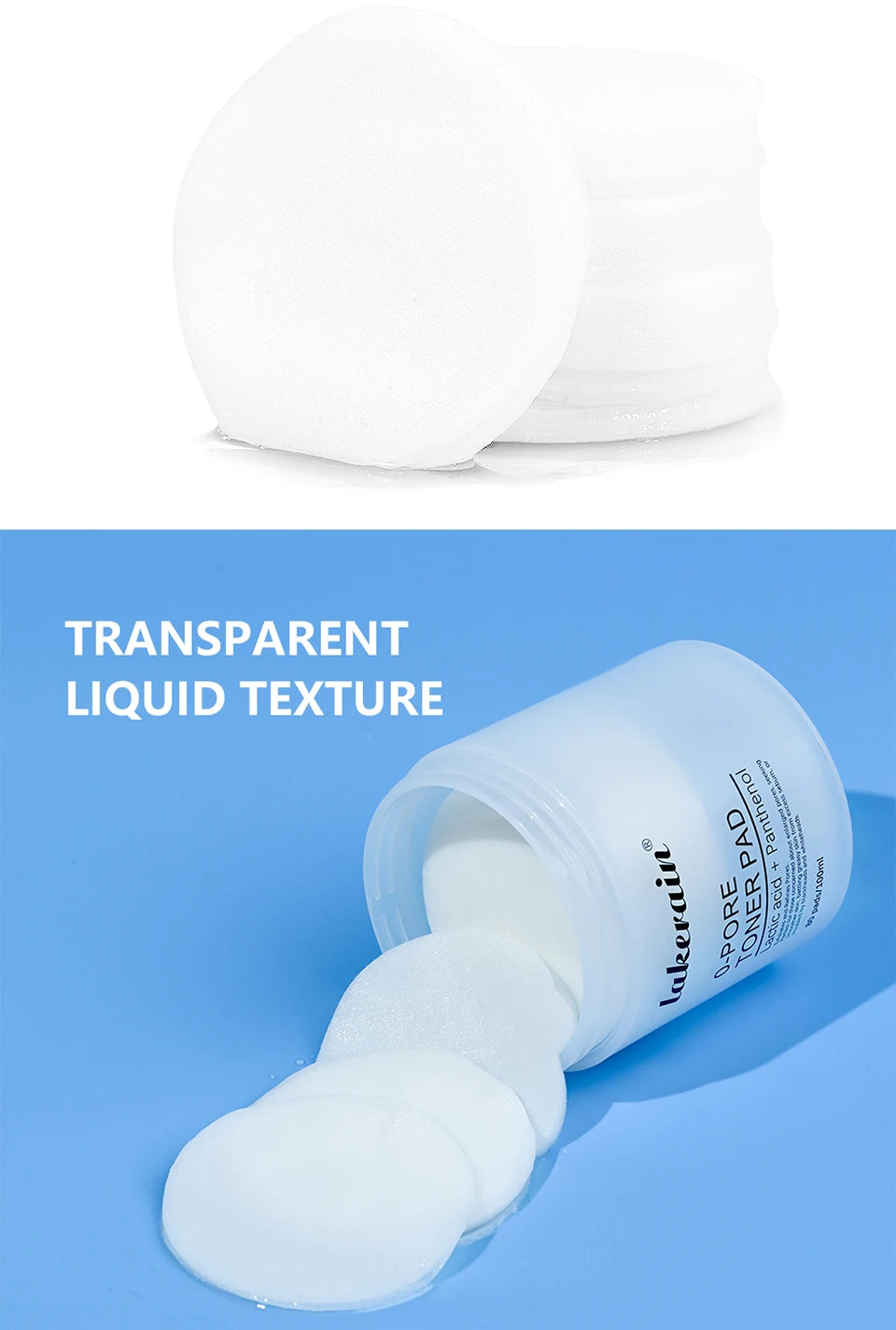 Disques toniques visage Zero Pore Pad 2.0 à double texture pour exfolier et lisser les pores. Soin coréen pour tous types de peau. 70 disques.