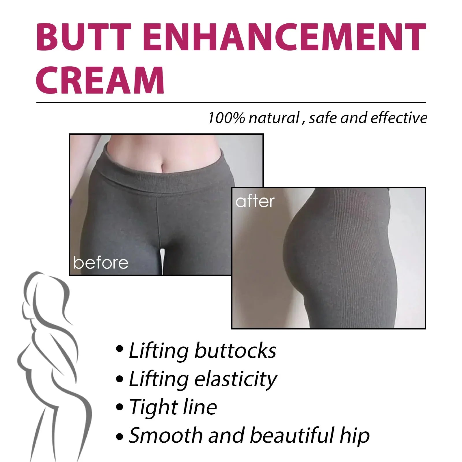 Huile essentielle pour augmenter le volume des fesses, rehausser les fesses, raffermir les hanches, repulper les seins, soins du corps sexy