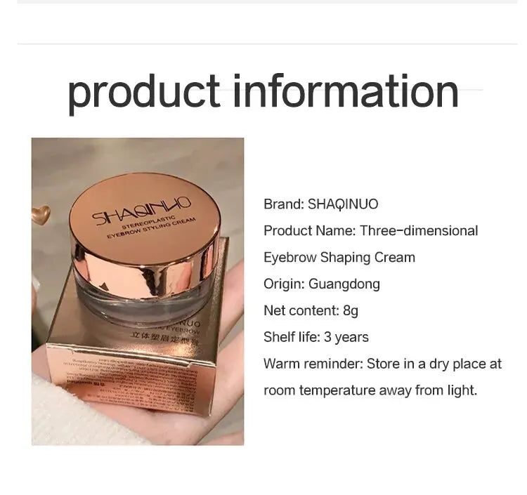 Savon à sourcils tridimensionnel, gel pour sourcils, texture gel pour un style naturel