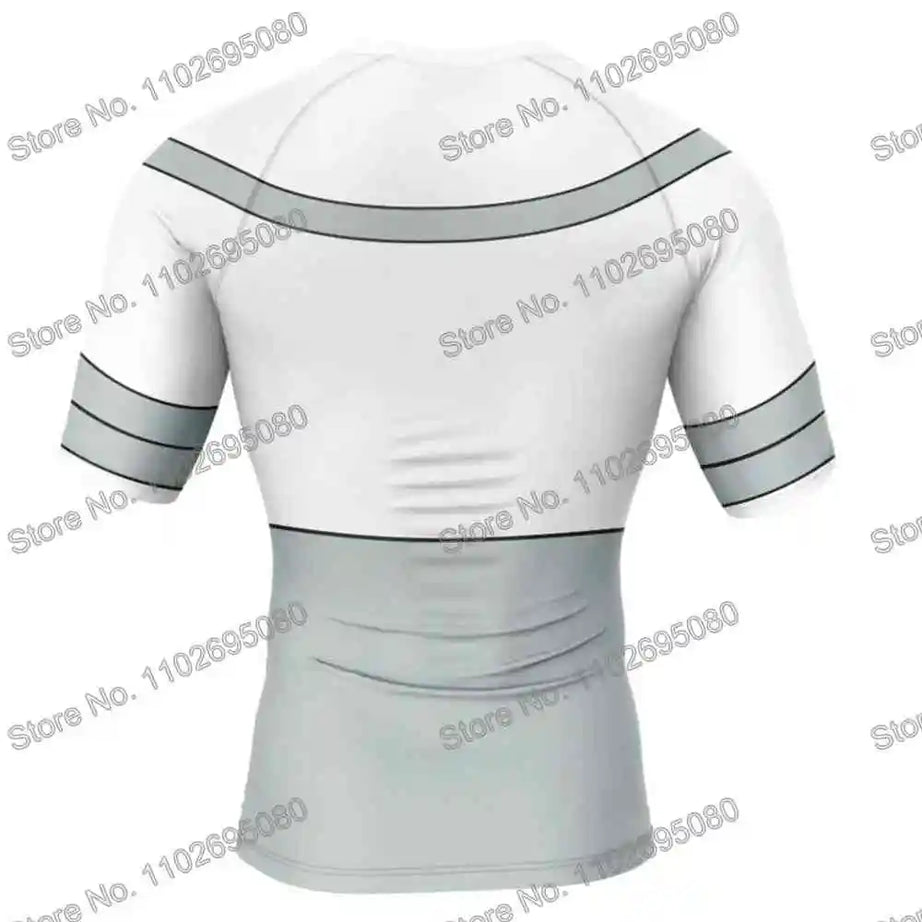 Vêtements de surf Invincible 4 BJJ MMA Rash Guard Homme Manches Courtes T-shirt de plongée Maillot de bain moulant Combinaison de plage d'été Femme GYM