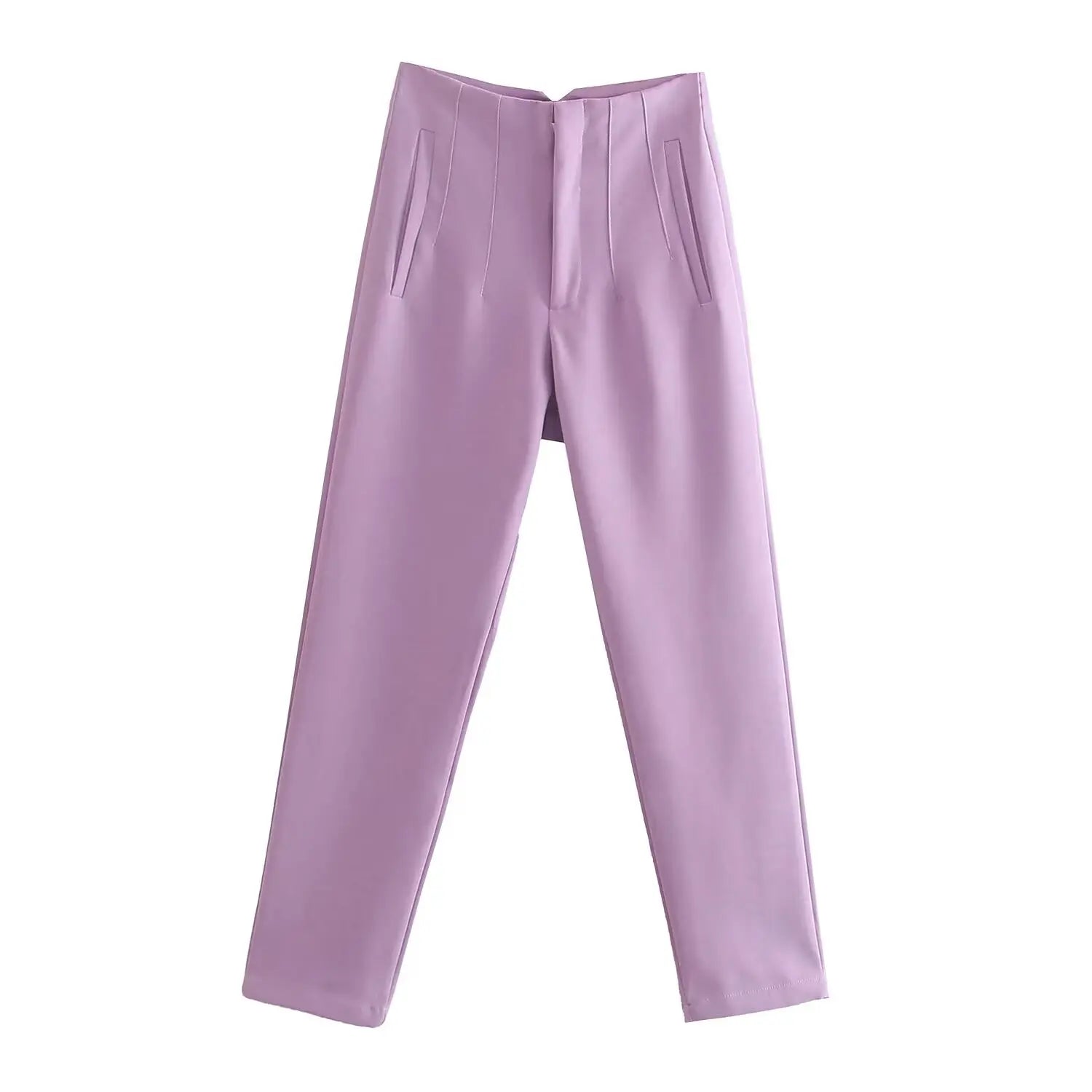 Tenues de bureau Koekop Pantalons crayon Noir Rose Blanc Pantalons Femme Mode Vêtements de bureau Pantalons taille haute pour femmes Pantalons habillés