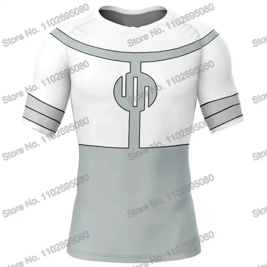Vêtements de surf Invincible 4 BJJ MMA Rash Guard Homme Manches Courtes T-shirt de plongée Maillot de bain moulant Combinaison de plage d'été Femme GYM