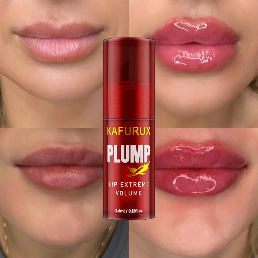 Huile repulpante à lèvres au piment, sérum hydratant longue tenue, brillance et volume instantané, maquillage des lèvres pour femmes.